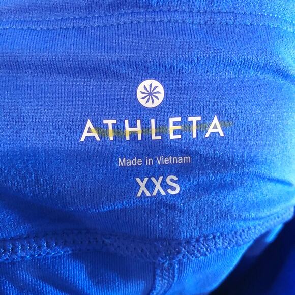NWT Athleta Women's Work It Out Capri Legging Blue XXS Activewear Workout Gym - Picture 6 of 9